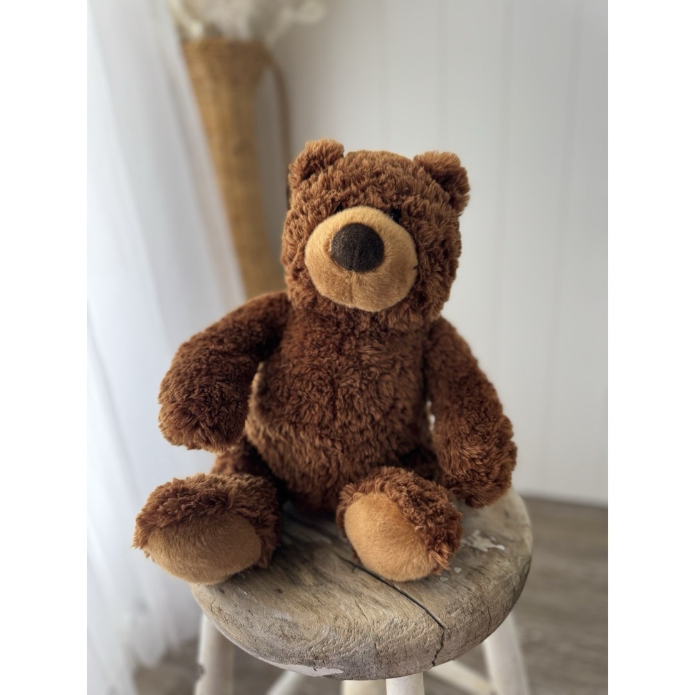 AURORA Plush Teddy Bear Brown 11" Stuffed Animal 2021 soft snuggly bear